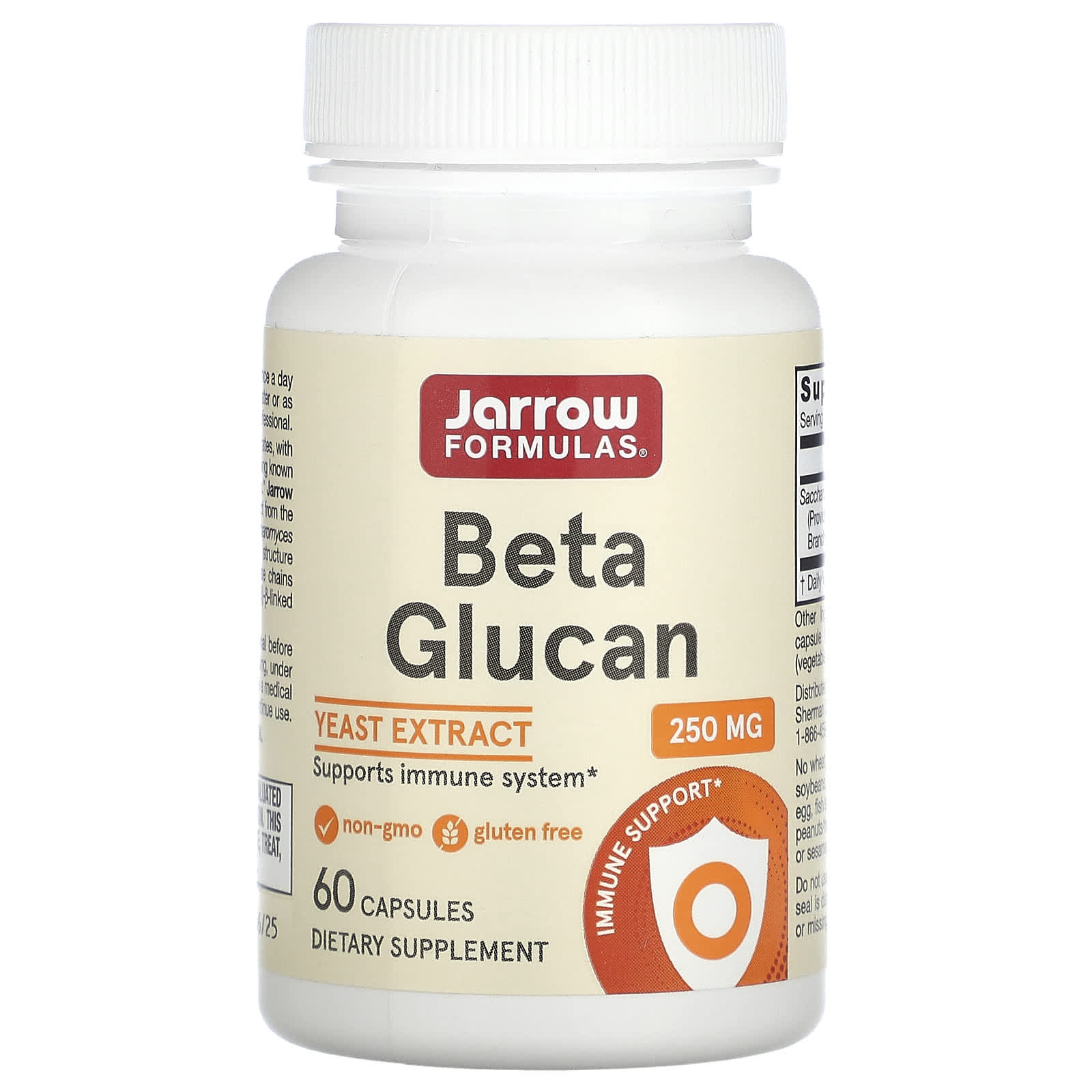 Jarrow Formulas, Beta Glucan, 60 Capsules UPC 790011030232 | HiLife Vitamins