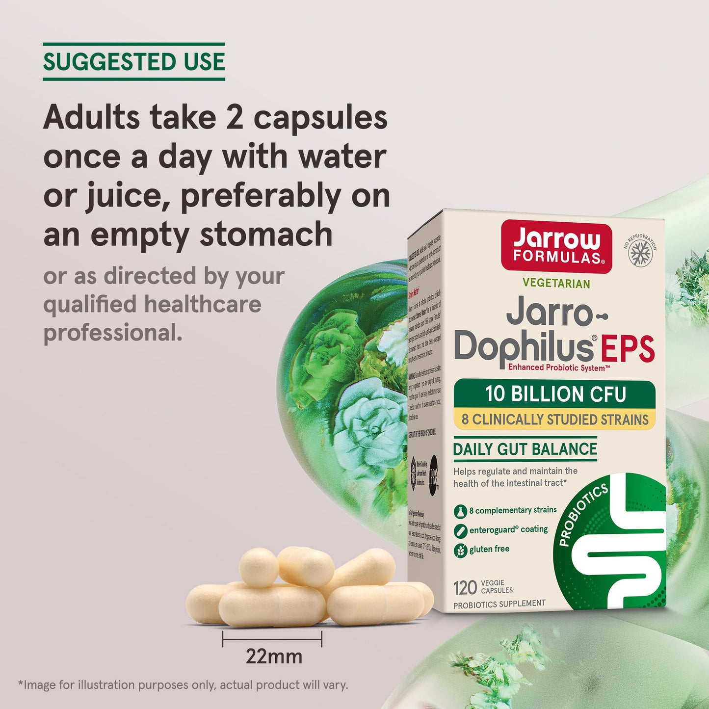Jarrow Formulas, Jarro-Dophilus EPS, 10 Billion (5 Billion per Capsule), 120 Veggie Caps UPC 790011030249 | HiLife Vitamins