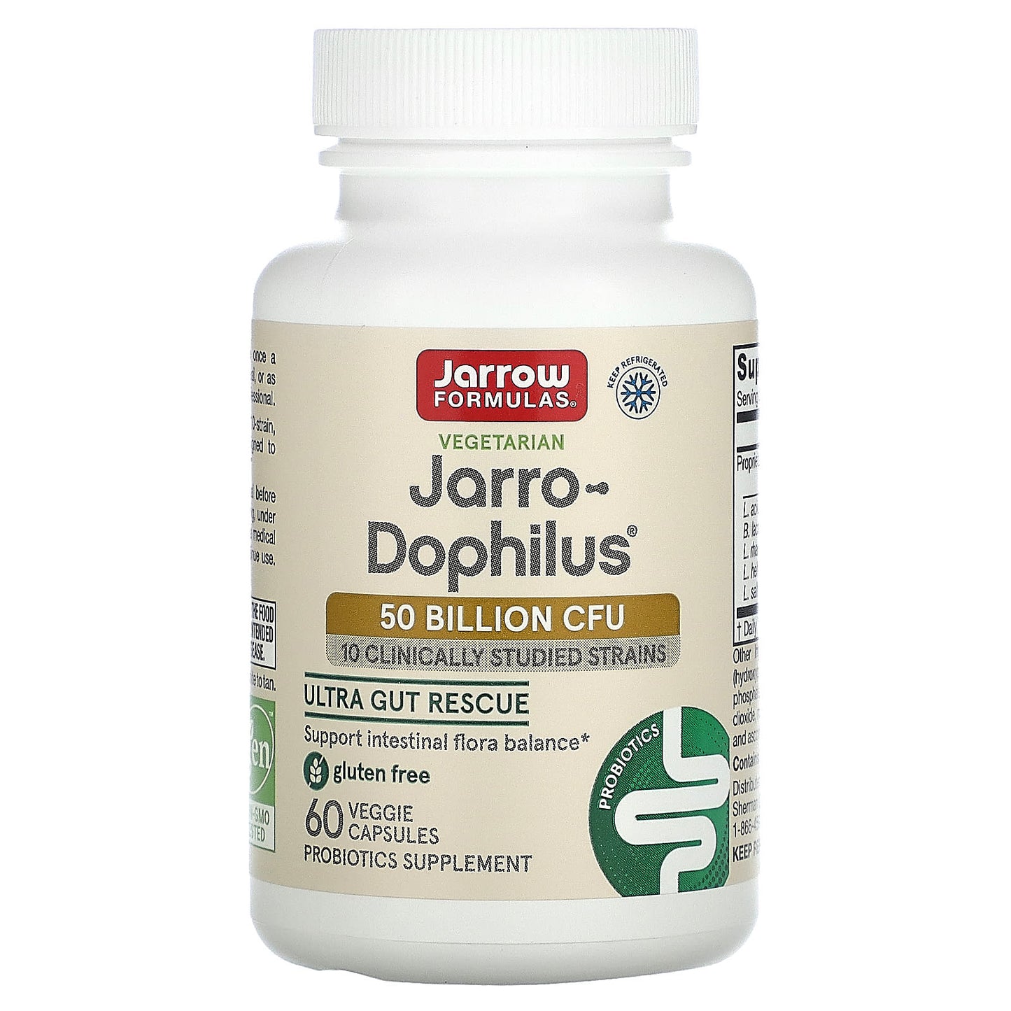 Jarrow Formulas, Jarro-Dophilus Ultra, 50 Billion, 60 Veggie Caps UPC 790011030263 | HiLife Vitamins