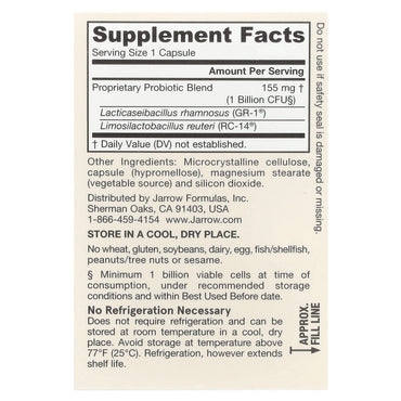 Jarrow Formulas, Women's Fem Dophilus, 30 Veggie Caps UPC 790011030416 | HiLife Vitamins