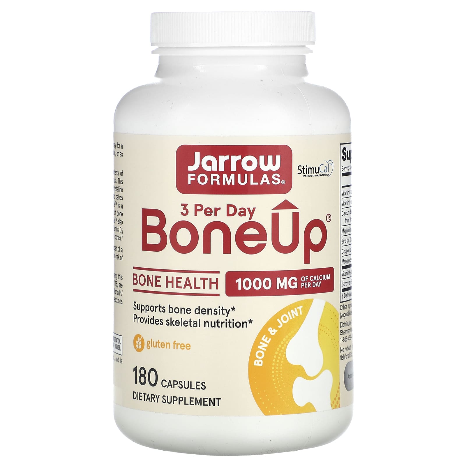 Jarrow Formulas, Bone-Up, 180 Capsules UPC 790011040088 | HiLife Vitamins