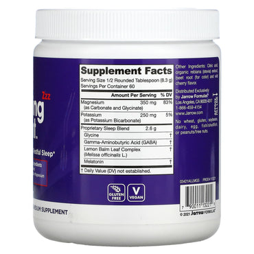 Jarrow Formulas, Soothing Night, Cherry, 17.6 oz UPC 790011132219 | HiLife Vitamins