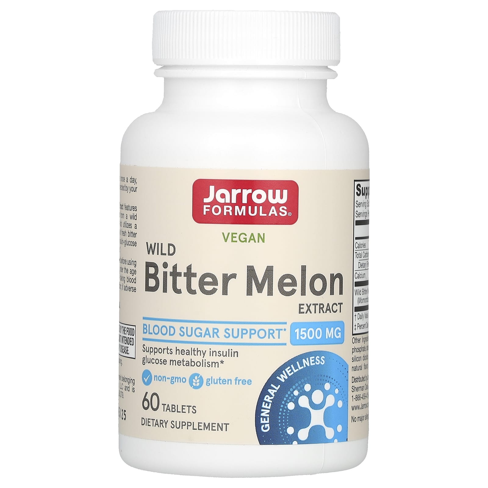 Jarrow Formulas, Wild Bitter Melon Extract, 60 Tablets UPC 790011140900 | HiLife Vitamins
