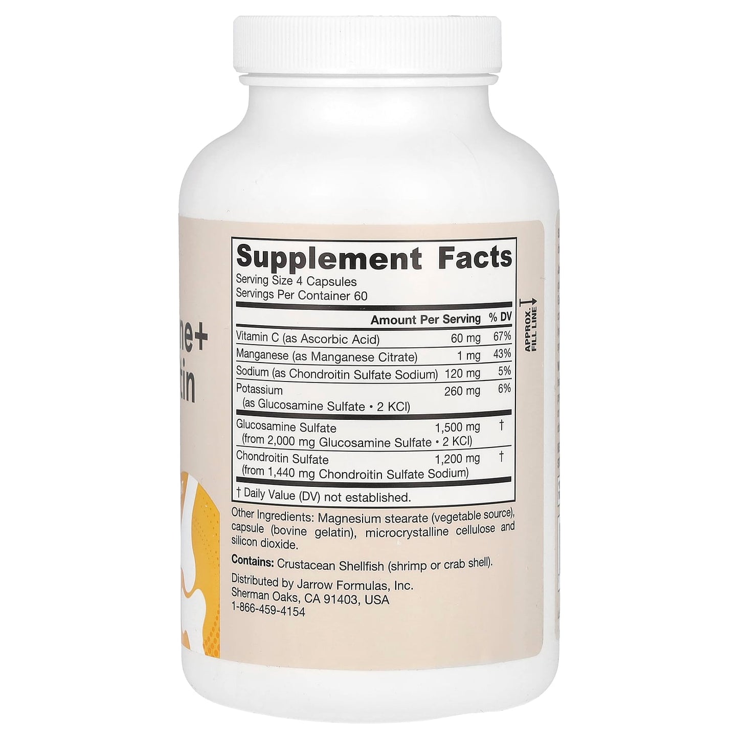 Jarrow Formulas, Glucosamine + Chondroitin, 240 Capsules UPC 790011190219 | HiLife Vitamins