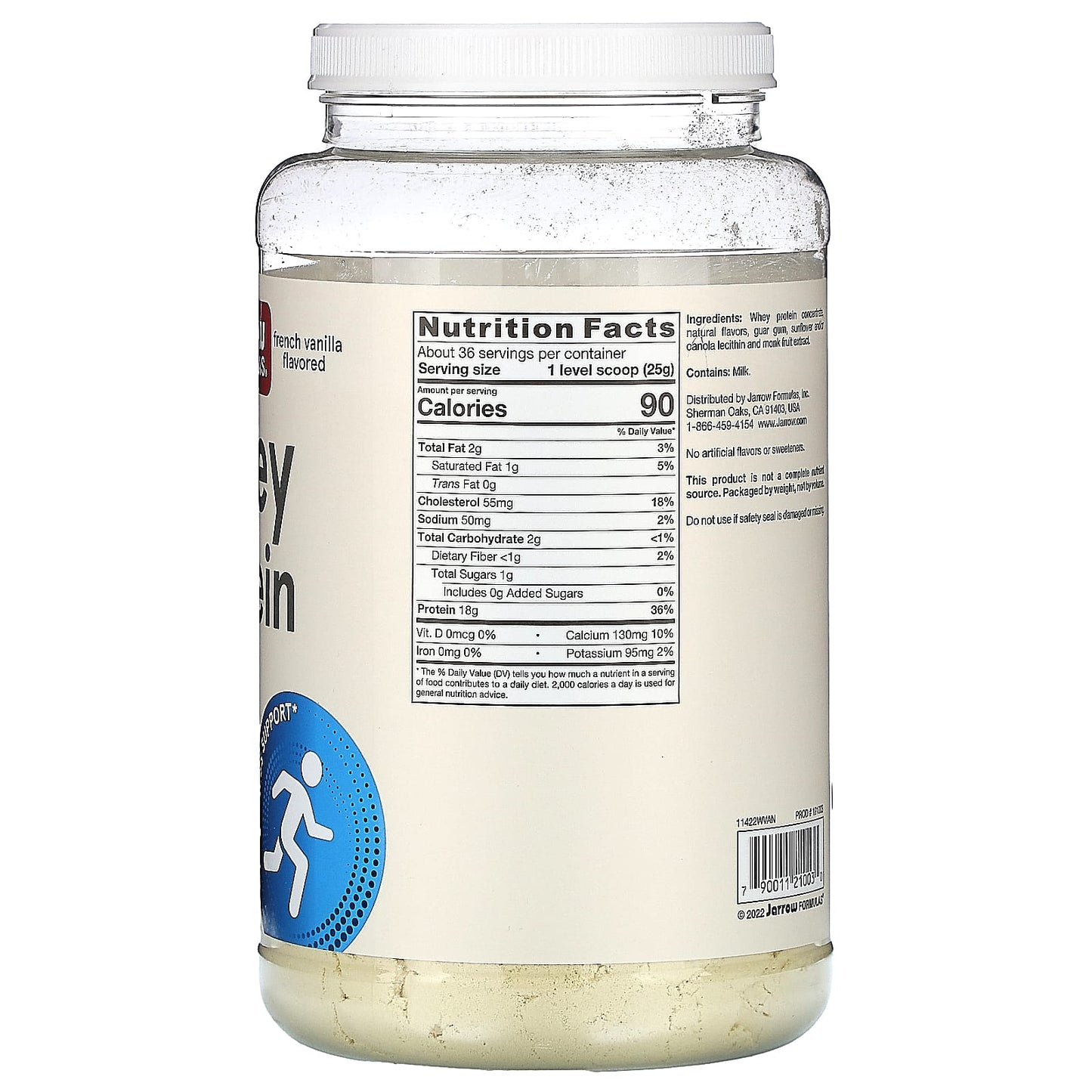 Jarrow Formulas, Whey Protein, French Vanilla, 32 Oz UPC 790011210030 | HiLife Vitamins