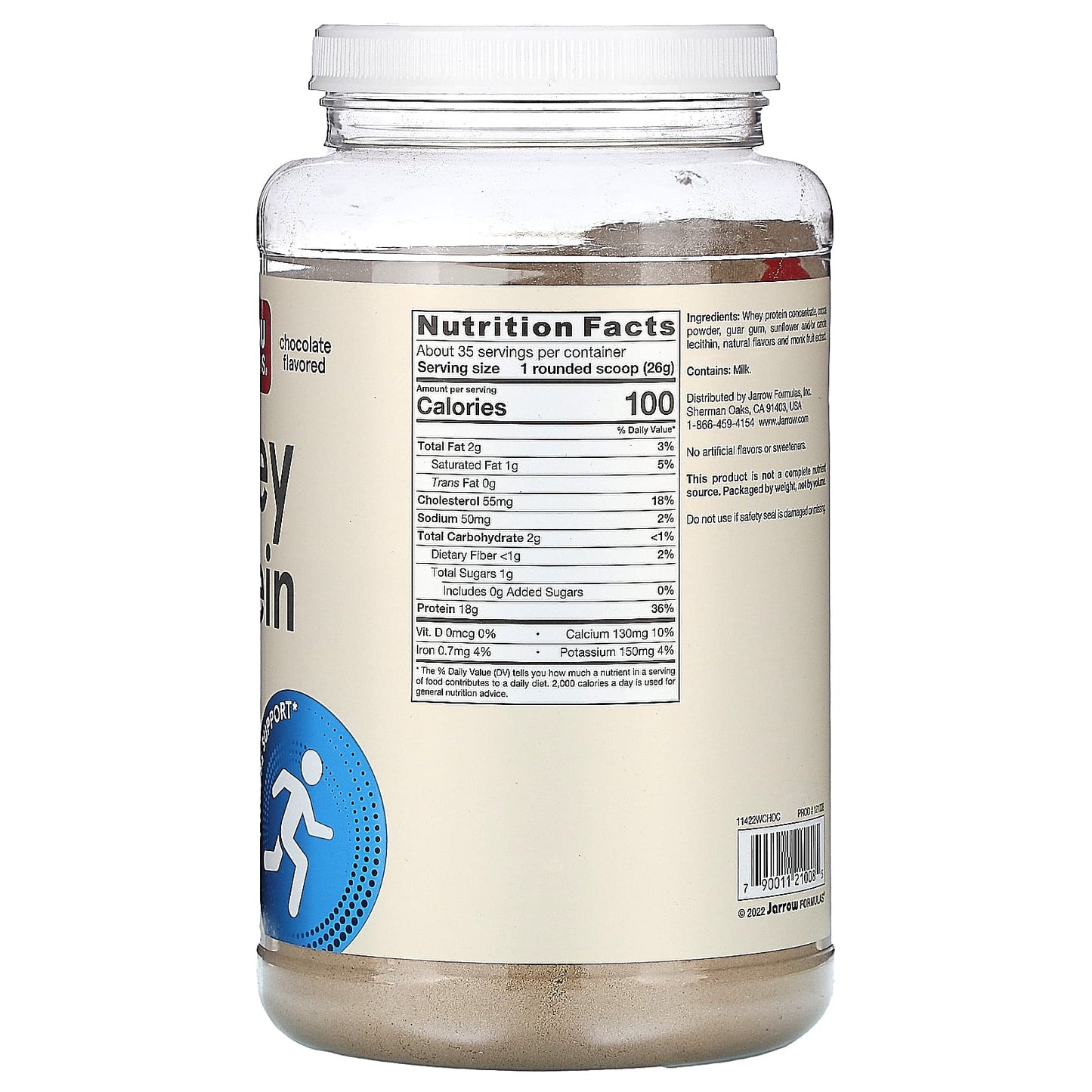 Jarrow Formulas, Whey Protein, Chocolate, 32 Oz UPC 790011210085 | HiLife Vitamins