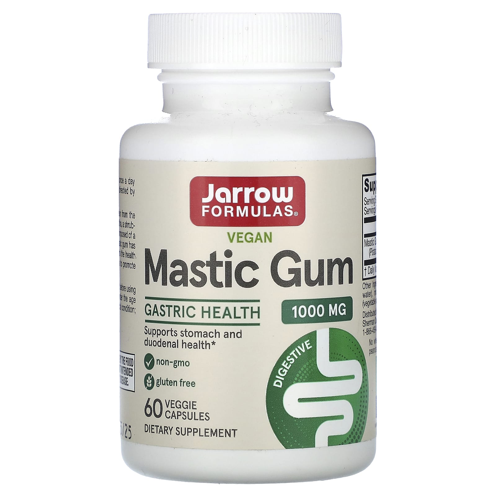 Jarrow Formulas, Mastic Gum, 60 Veggie Caps UPC 790011230076 | HiLife Vitamins