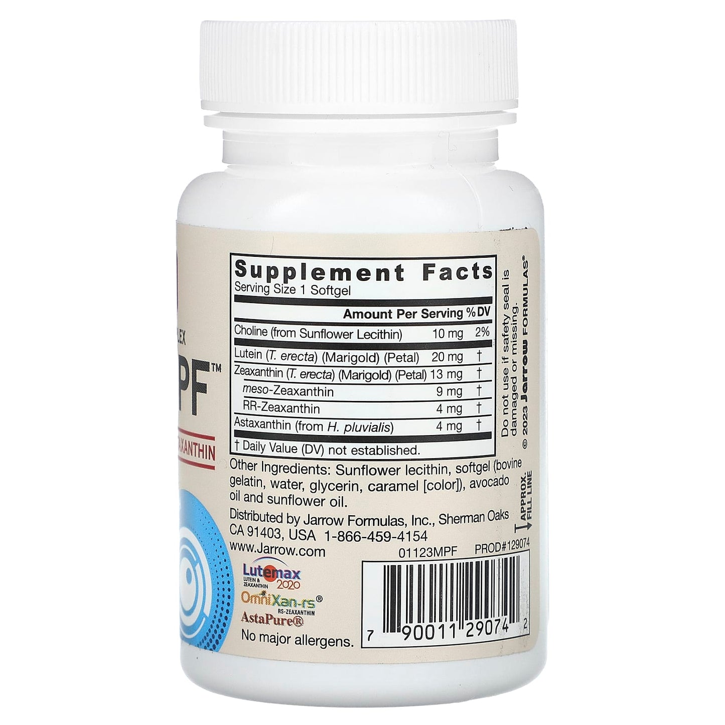 Jarrow Formulas, MaculaPF, Blue Light Protection, 30 Softgels UPC 790011290742 | HiLife Vitamins
