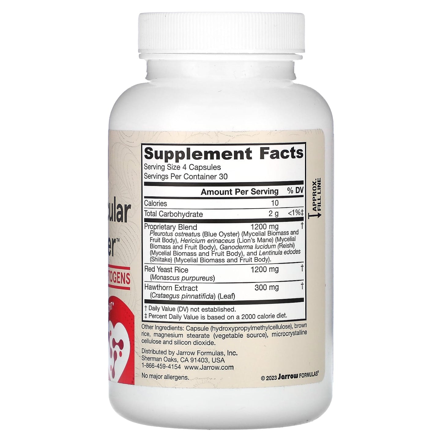 Jarrow Formulas, Cardiovascular Optimizer™, 120 Veggie Capsules UPC 790011350026 | HiLife Vitamins