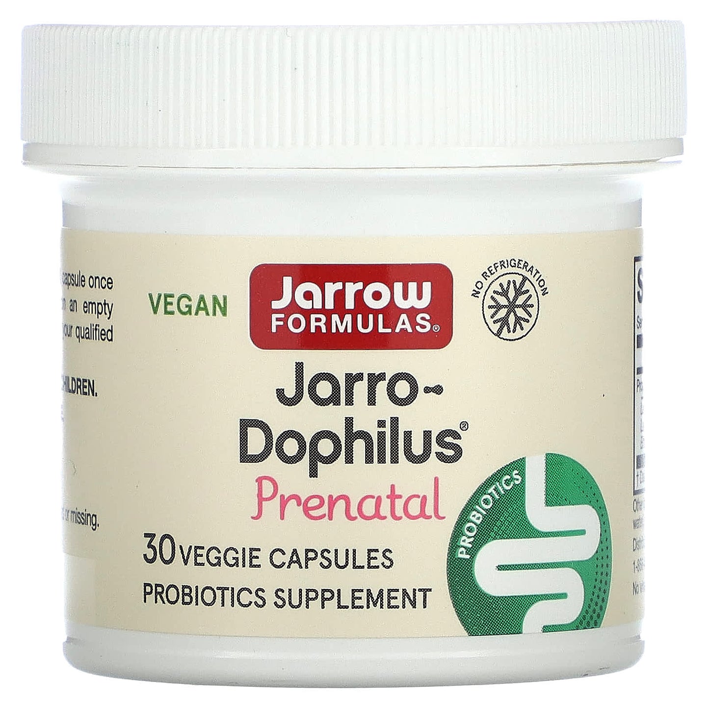Jarrow, Jarro-Dophilus, Prenatal, 6 Billion CFU, 30 Delayed Release Veggie Caps UPC 790011030751 | HiLife Vitamins