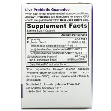 Jarrow, Jarro-Dophilus Gut Calm, 30 Vcaps UPC 790011030775 | HiLife Vitamins
