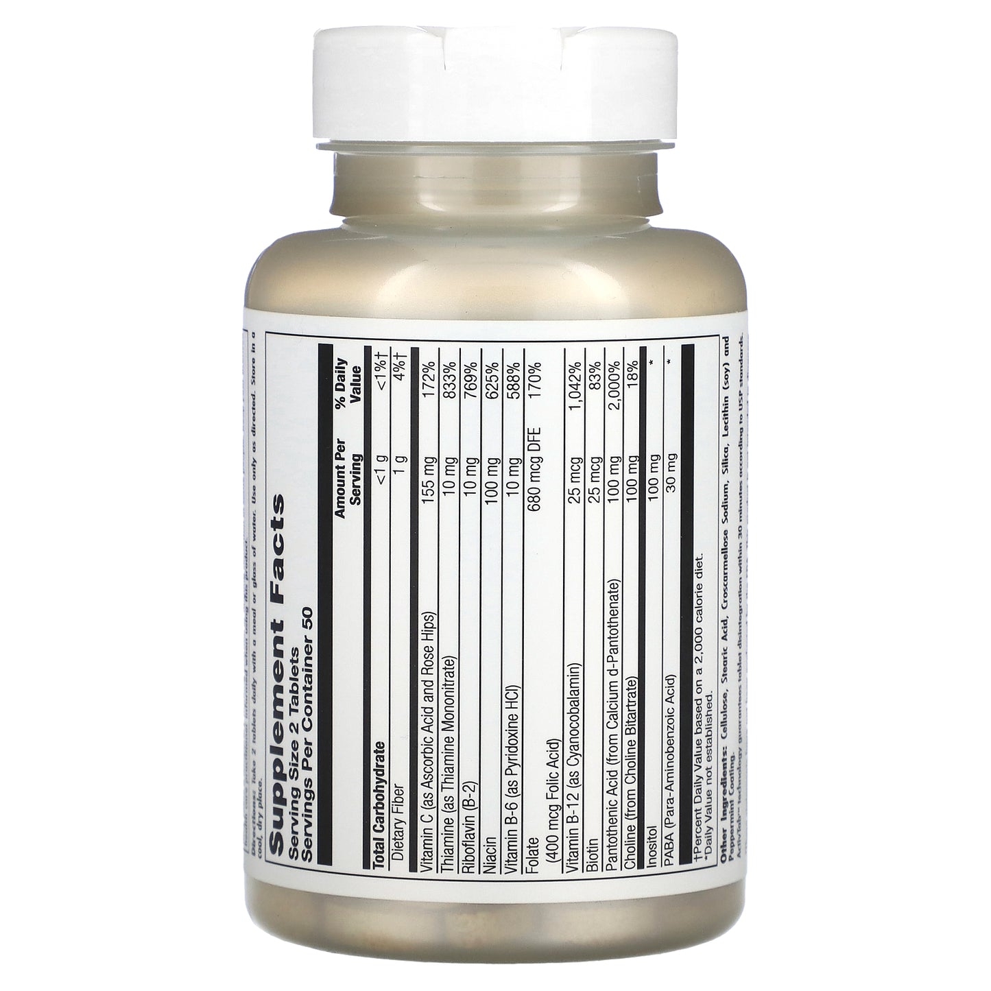 Kal, Stress B Complex, 100 Tablets UPC 021245100232 | HiLife Vitamins