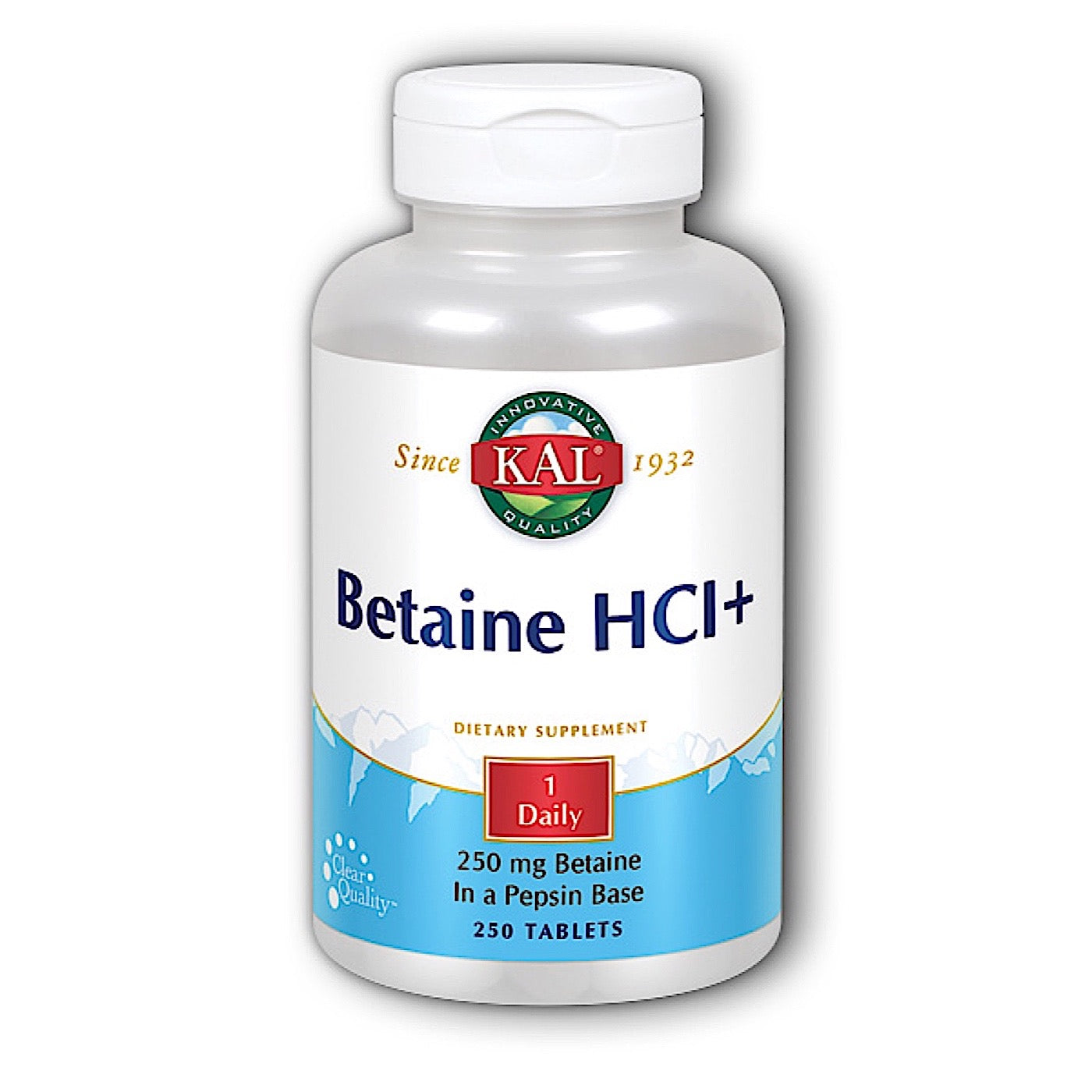 Kal, Betaine HCl+, 250 Tablets UPC 021245102694 | HiLife Vitamins