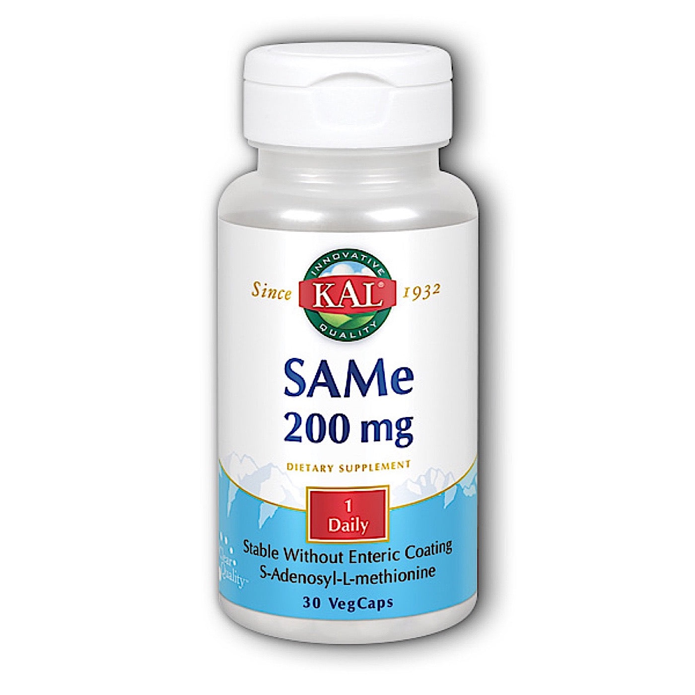 Kal, SAMe 200mg, 30 Capsules UPC 021245109464 | HiLife Vitamins
