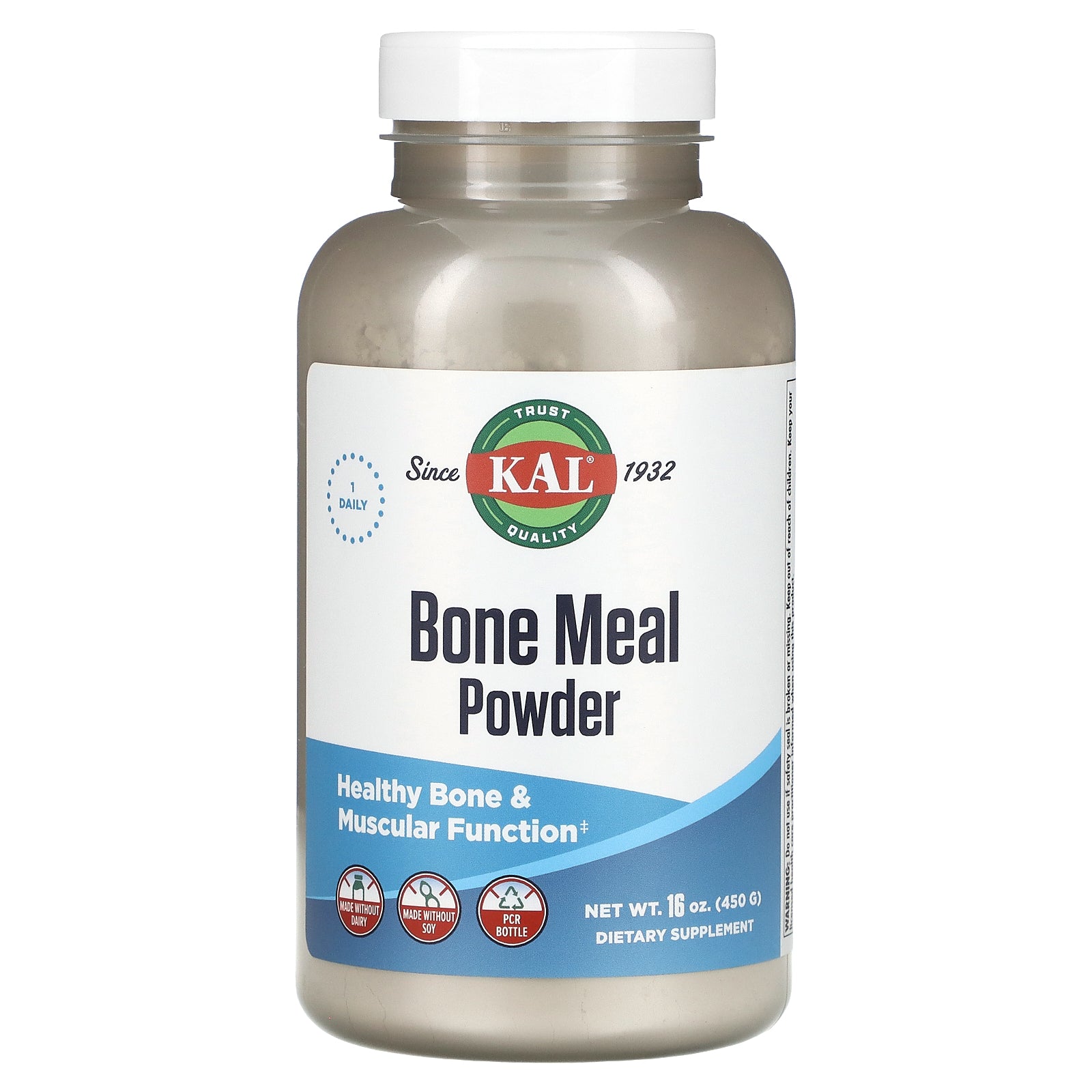 Kal, Bone Meal Powder, 16 oz, 16 Oz UPC 021245134299 | HiLife Vitamins