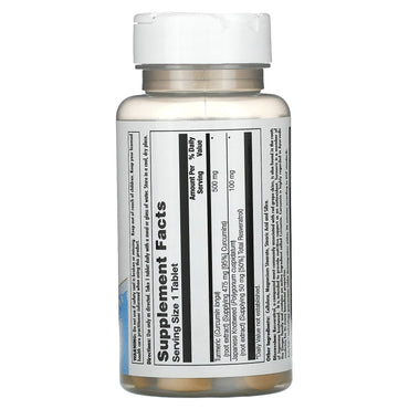 Kal, Turmeric Resveratrol, 30 Tablets UPC 021245345329 | HiLife Vitamins