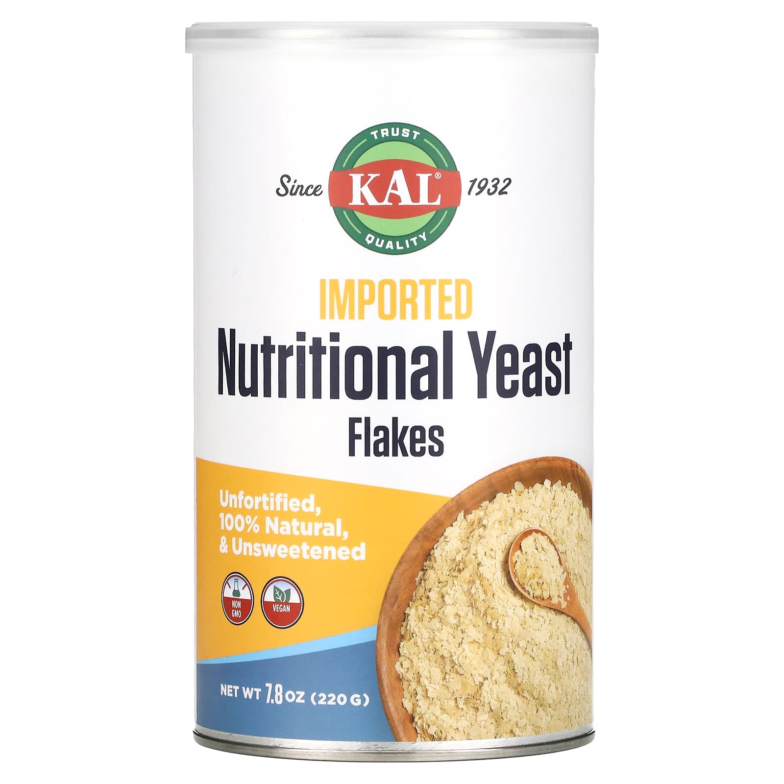Kal, Yeast Imported Fine Flakes, 7.8 Oz UPC 021245382843 | HiLife Vitamins