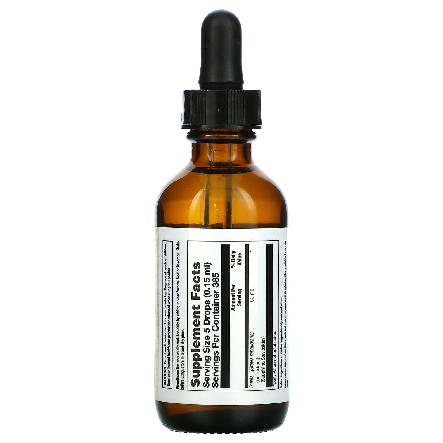 Kal, Stevia Extract Pure Unflavored 25mg drops, 2 Oz UPC 021245391050 | HiLife Vitamins