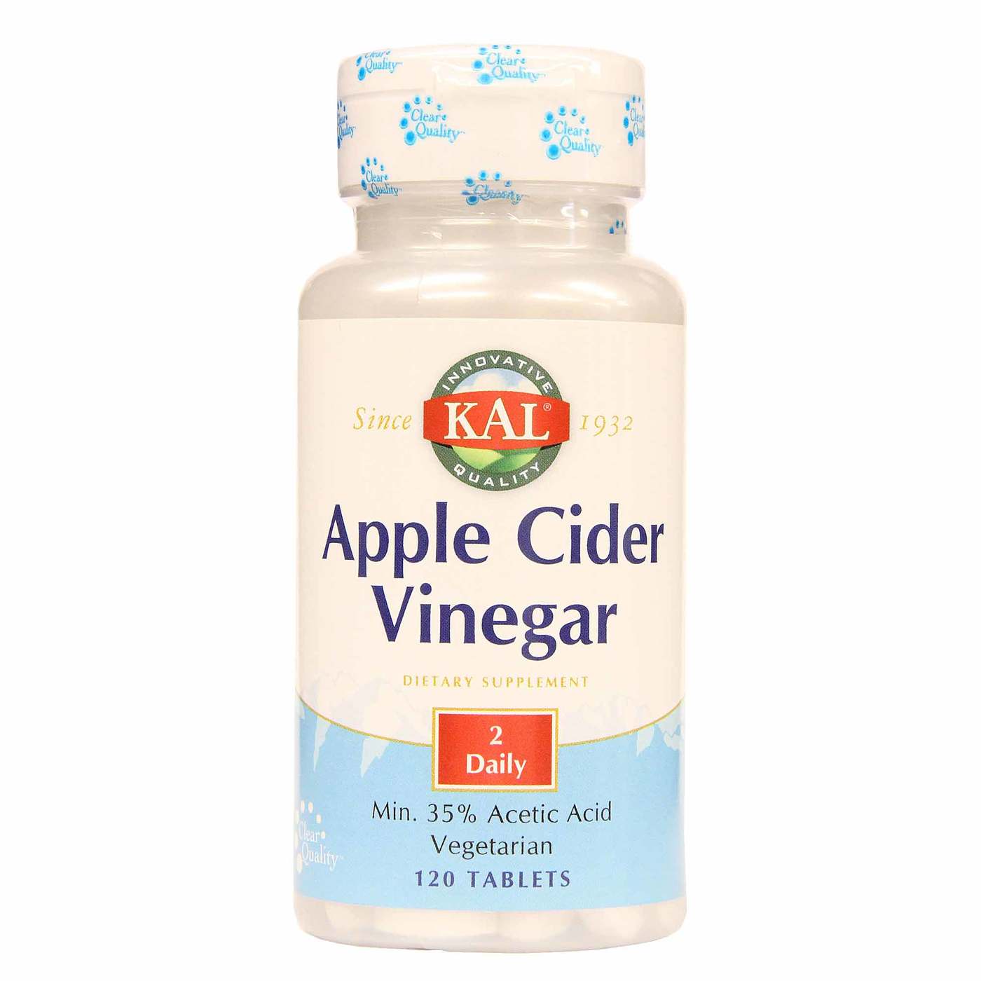 Kal, Apple Cider Vinegar 500 mg, 120 Tablets UPC 021245518600 | HiLife Vitamins