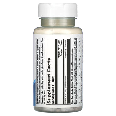 Kal, B-12, 1,000 mcg, 100 Tablets UPC 021245534631 | HiLife Vitamins