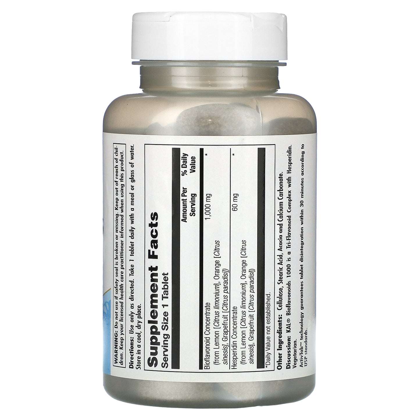 Kal, Bioflavonoids 1,000, 100 Tablets UPC 021245547105 | HiLife Vitamins