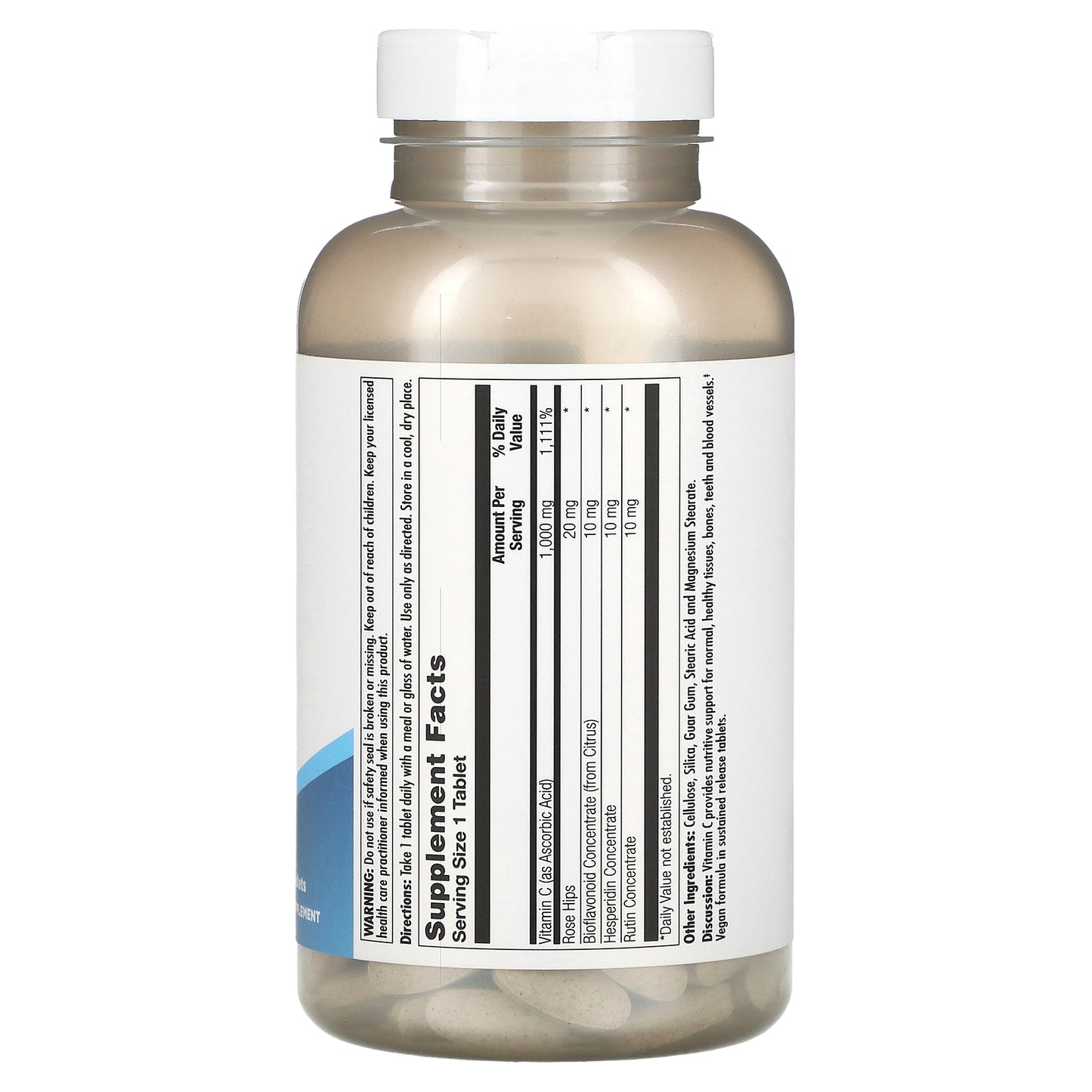 Kal, C 1000+ Sustained Release, 250 Tablets UPC 021245562238 | HiLife Vitamins