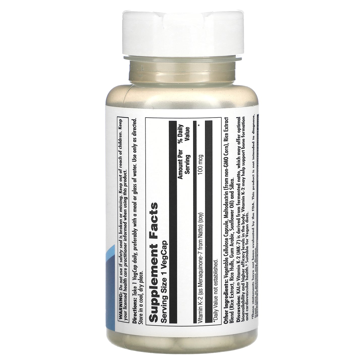 Kal, K-2, 100 mcg, 60 Tablets UPC 021245565093 | HiLife Vitamins