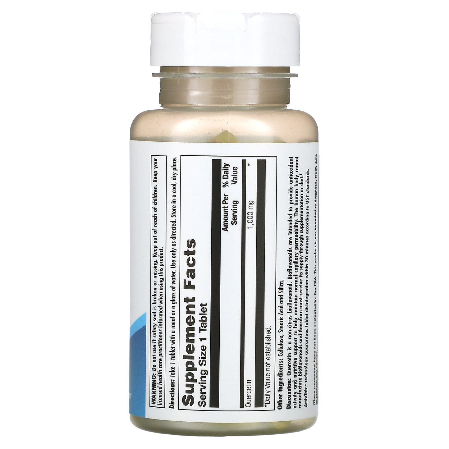 Kal, Quercetin 1000mg, 60 Tablets UPC 021245565307 | HiLife Vitamins