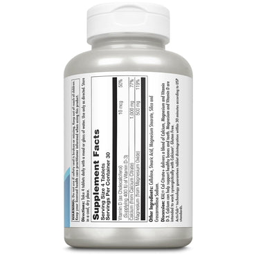 Kal, Cal Citrate+ 1000 mg, 120 Tablets UPC 021245571070 | Hilife Vitamins