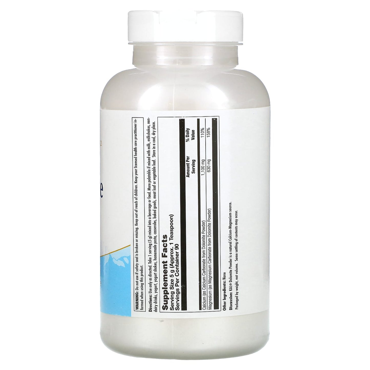 Kal, Dolomite Powder, 16 Oz UPC 021245604693 | HiLife Vitamins