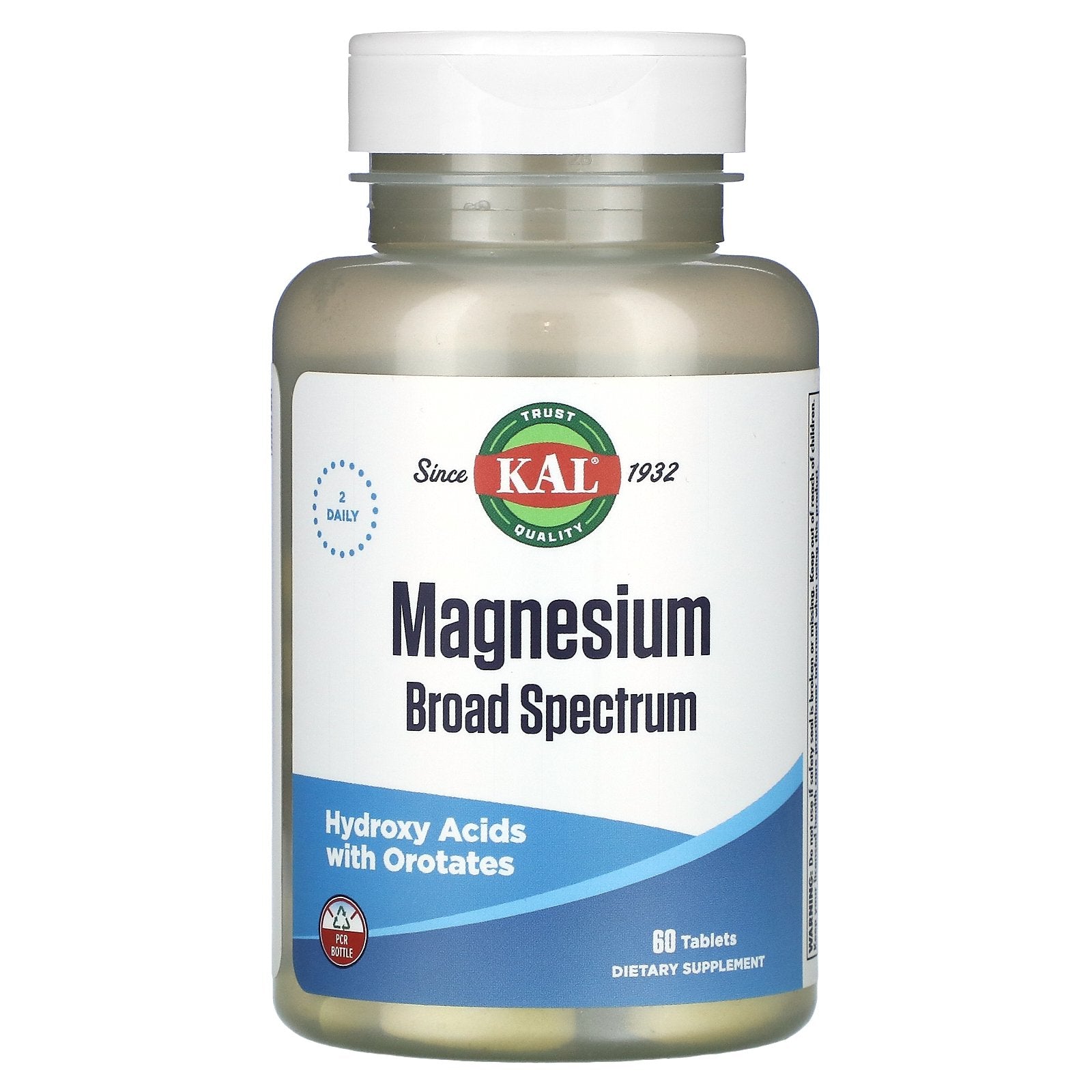 Kal, Magnesium Broad Spectrum, 60 Tablets UPC 021245615064 | HiLife Vitamins
