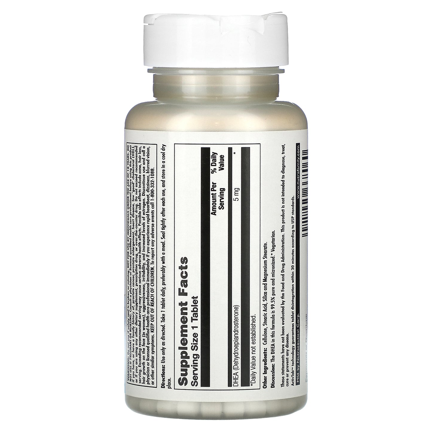 Kal, DHEA, 5 mg, 60 Tablets UPC 021245668060 | HiLife Vitamins