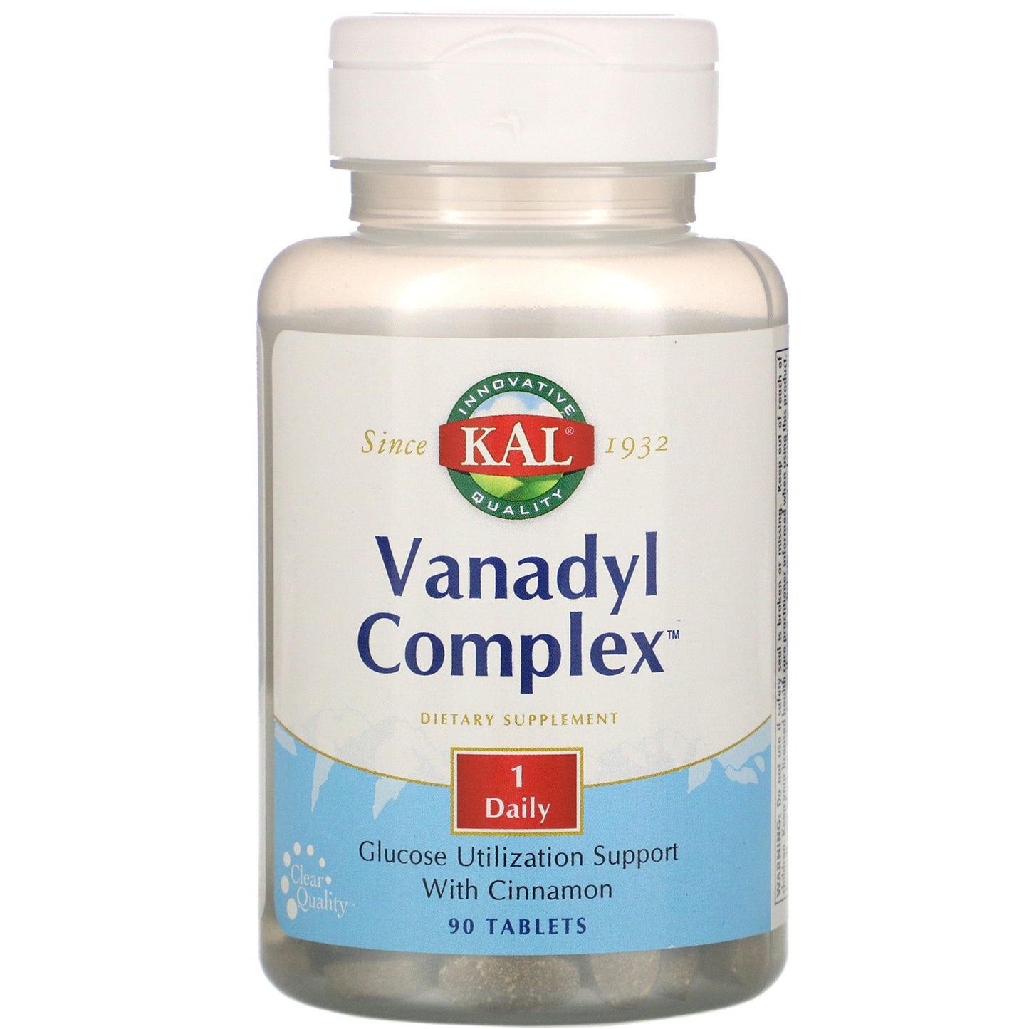 Kal, Vanadyl Complex 10mg, 90 Tablets UPC 021245703112 | HiLife Vitamins