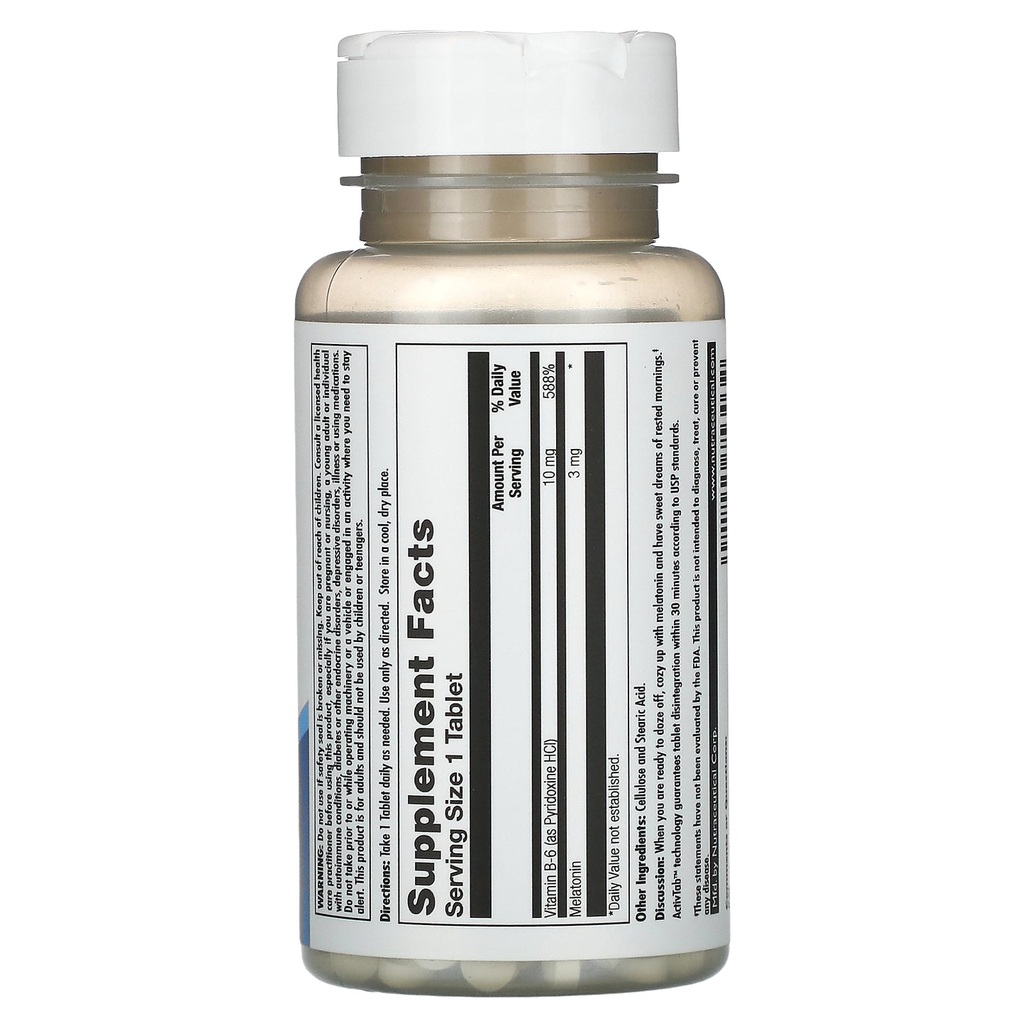 Kal, Melatonin, 3 mg, 60 Tablets UPC 021245753032 | HiLife Vitamins
