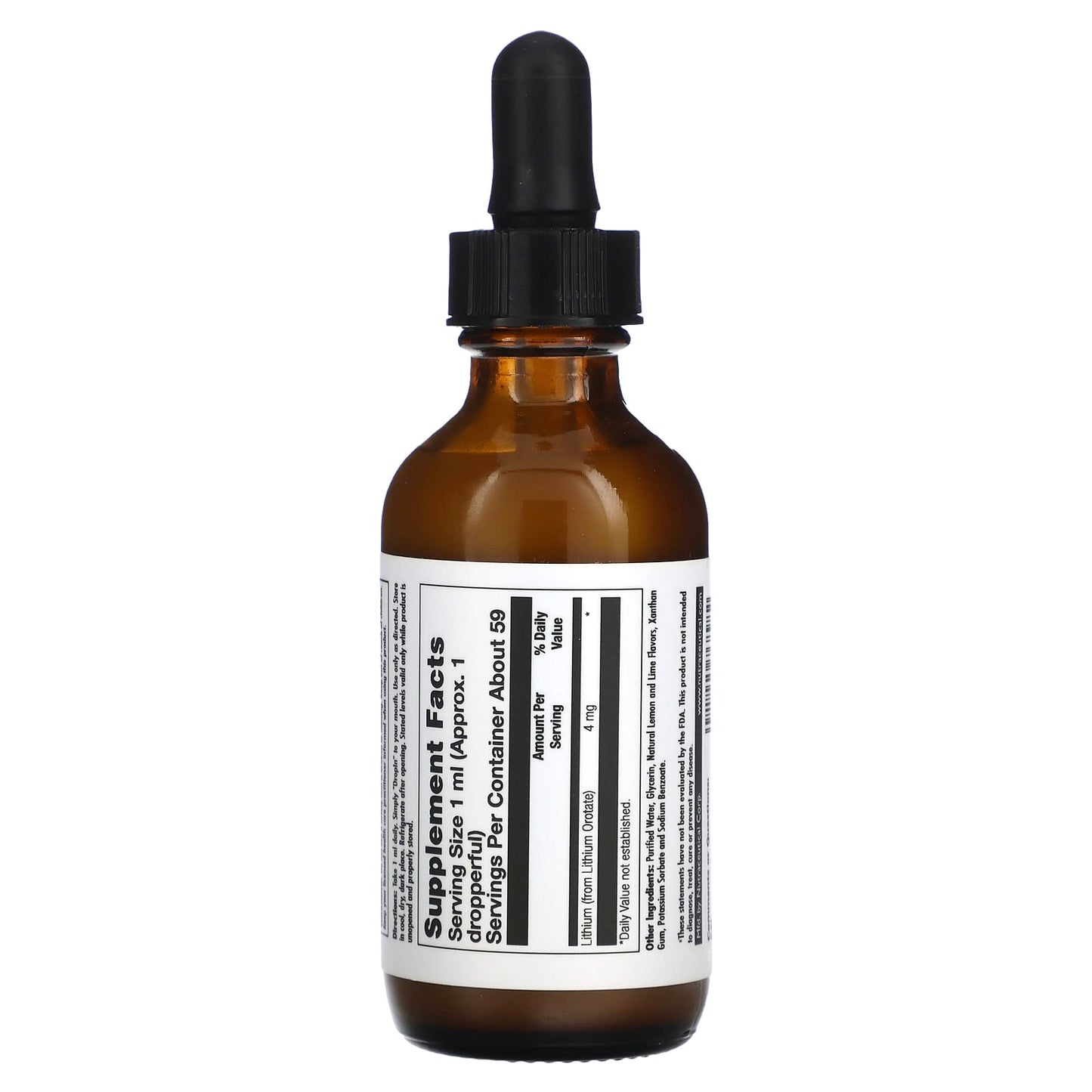 Kal, Lithium Orotate DropIns, 2 Oz Drops UPC 021245768982 | HiLife Vitamins