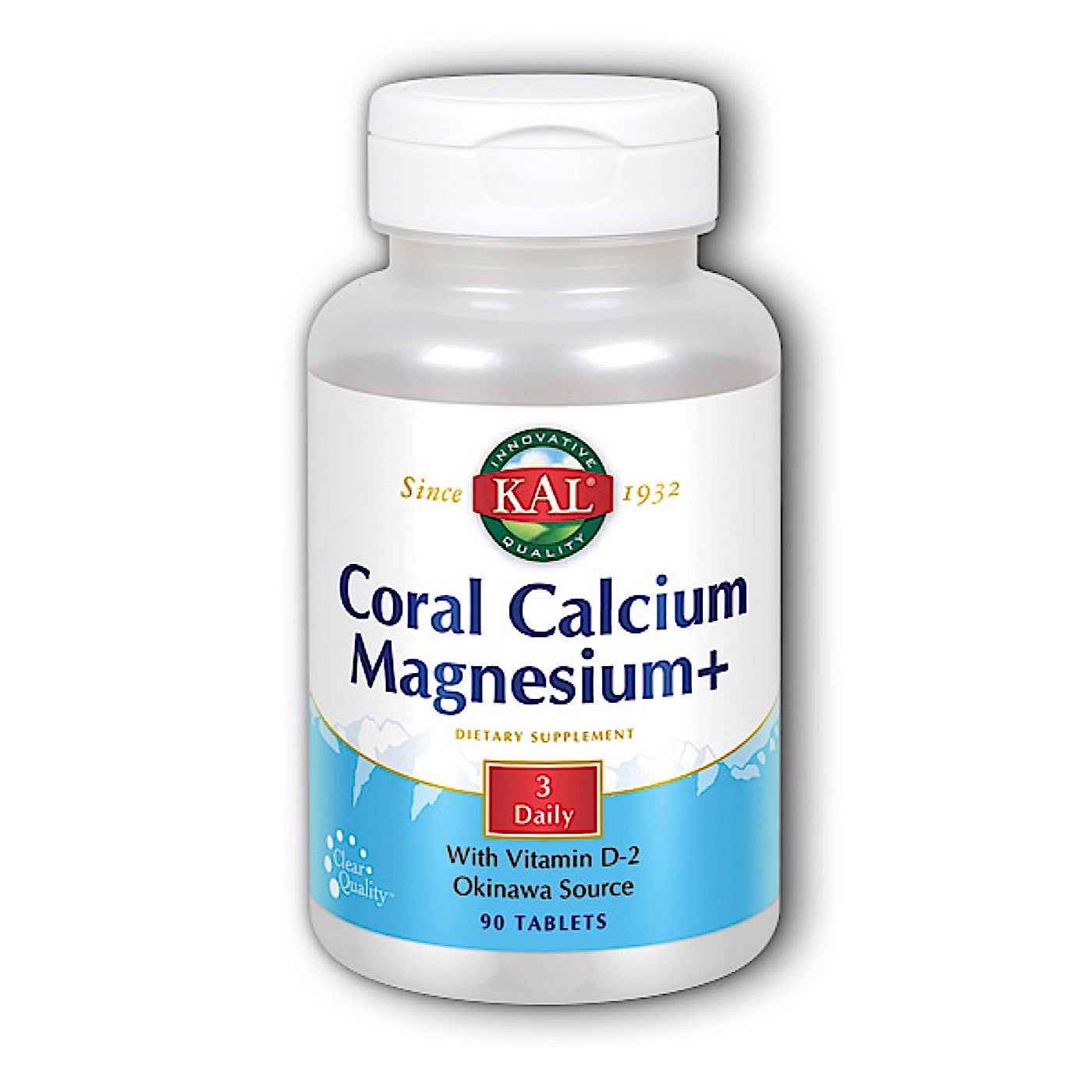 Kal, Cal Mag+ Coral 600mg/300mg, 90 Tablets UPC 021245833307 | HiLife Vitamins