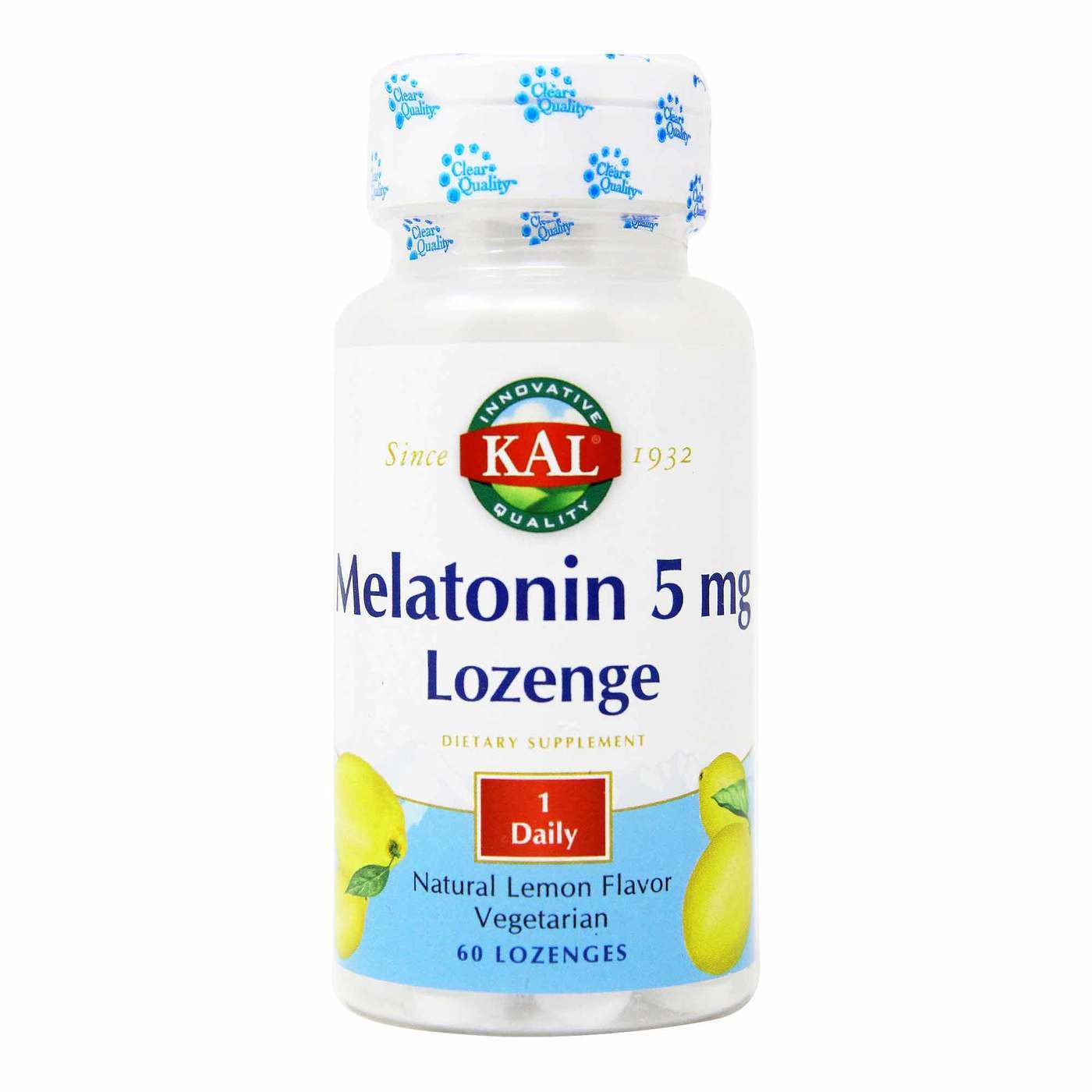 Kal, Melatonin Lemon 5 mg, 60 Lozenges UPC 021245853060 | HiLife Vitamins