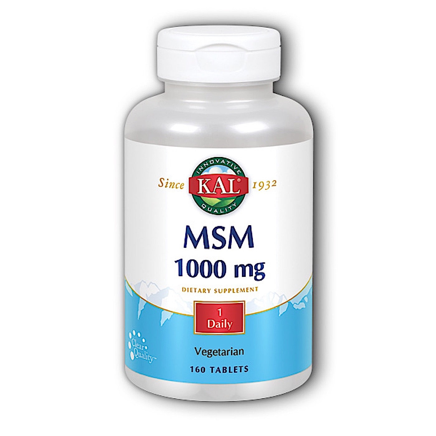 Kal, MSM 1000mg, 160 Tablets UPC 021245865001 | HiLife Vitamins