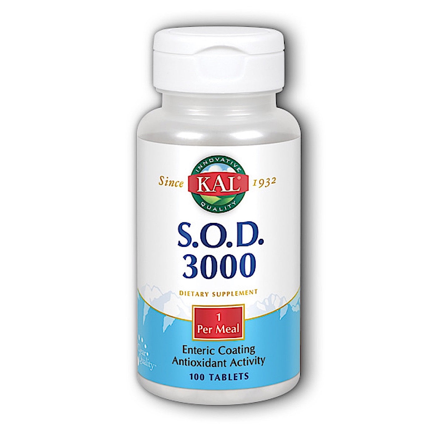 Kal, SOD 3 250mg, 100 Tablets UPC 021245899587 | HiLife Vitamins