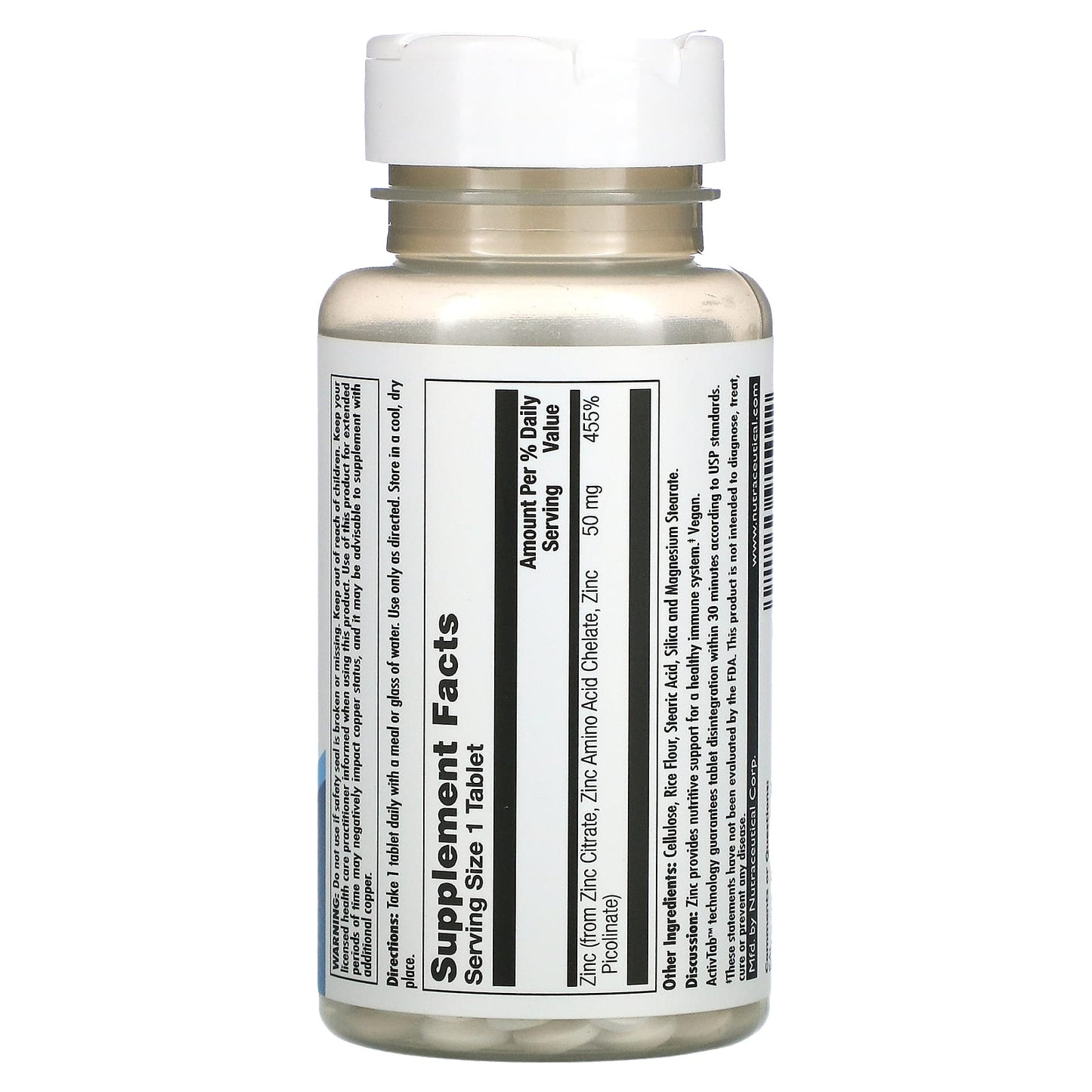 Kal, Tri-Zinc 50 50mg, 90 Tablets UPC 021245955092 | HiLife Vitamins
