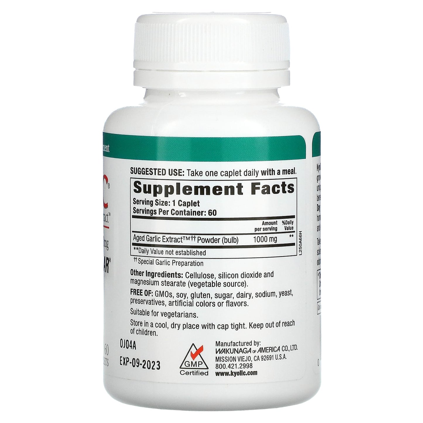 Kyolic, One Per Day, 60 Caplet UPC 023542250665 | HiLife Vitamins