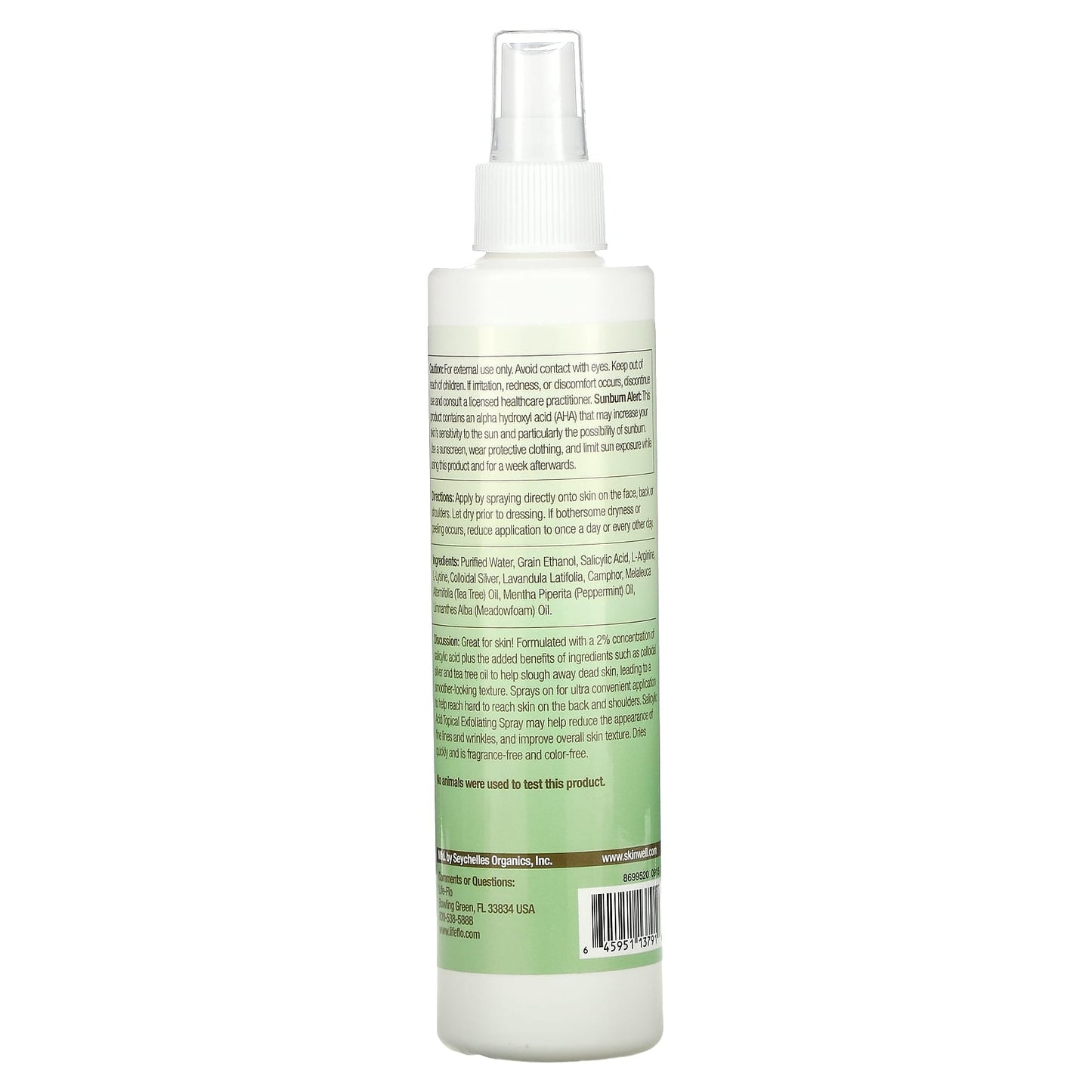 Life-Flo, Salicylic Acid Spray, 8 Oz Spray UPC 645951137919 | HiLife Vitamins