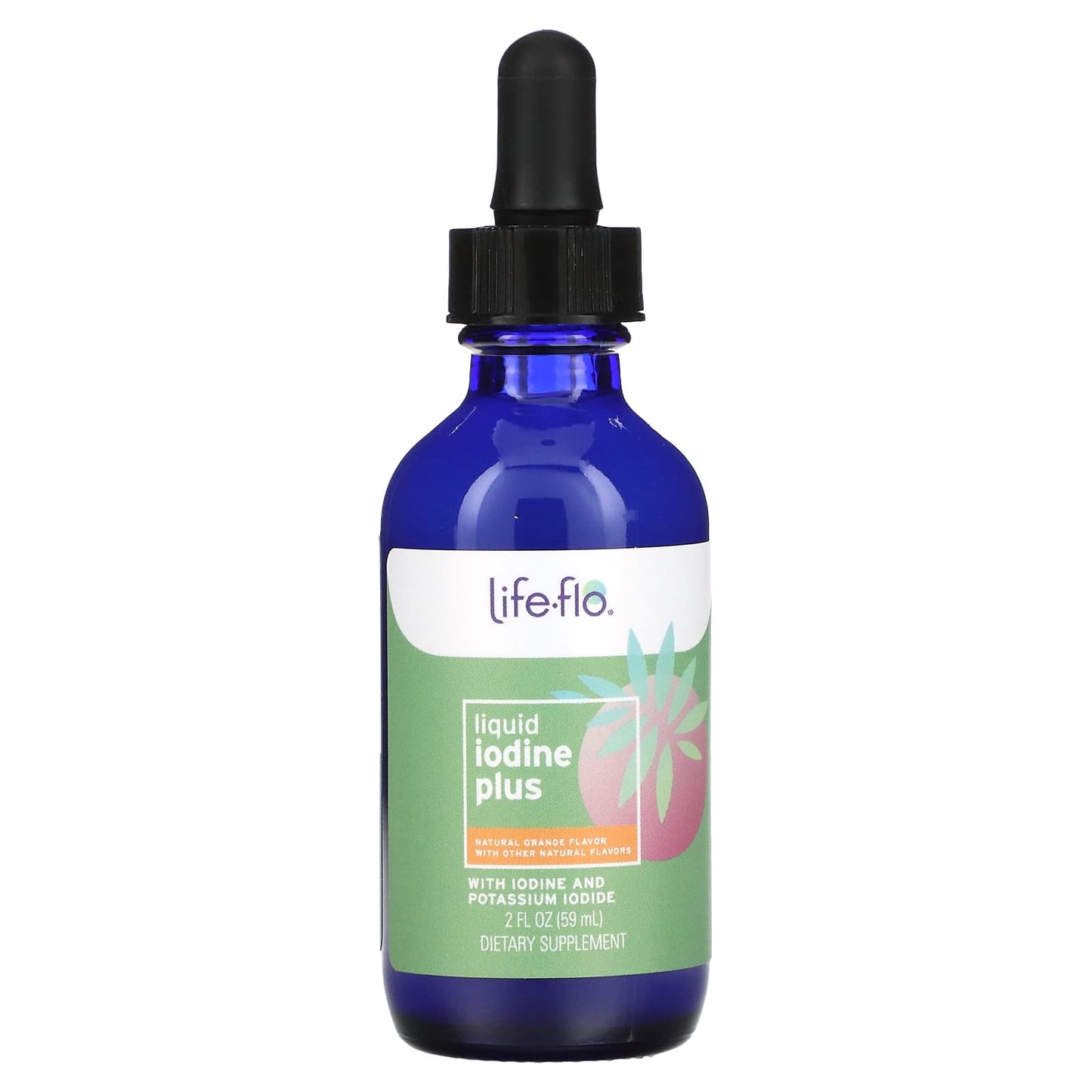 Life-Flo, Liquid Iodine Plus Orange, 2 Oz UPC 645951282213 | HiLife Vitamins