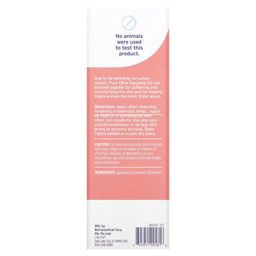 Life-Flo, Pure Olive Squalane Oil, 2 Oz Oil UPC 645951995816 | HiLife Vitamins