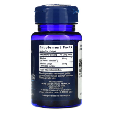 Life Extension, Super Ubiquinol CoQ10 with En, 100 Softgels UPC 737870142515 | HiLife Vitamins