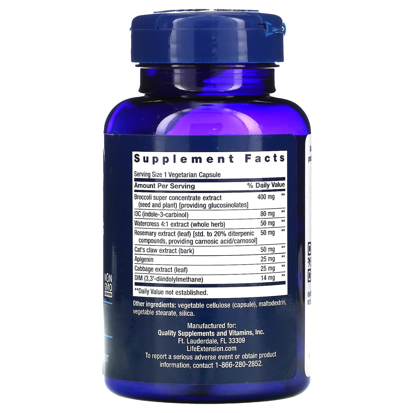 Life Extension, Triple Action Cruciferous Veg, 60 Capsules UPC 737870146865 | HiLife Vitamins
