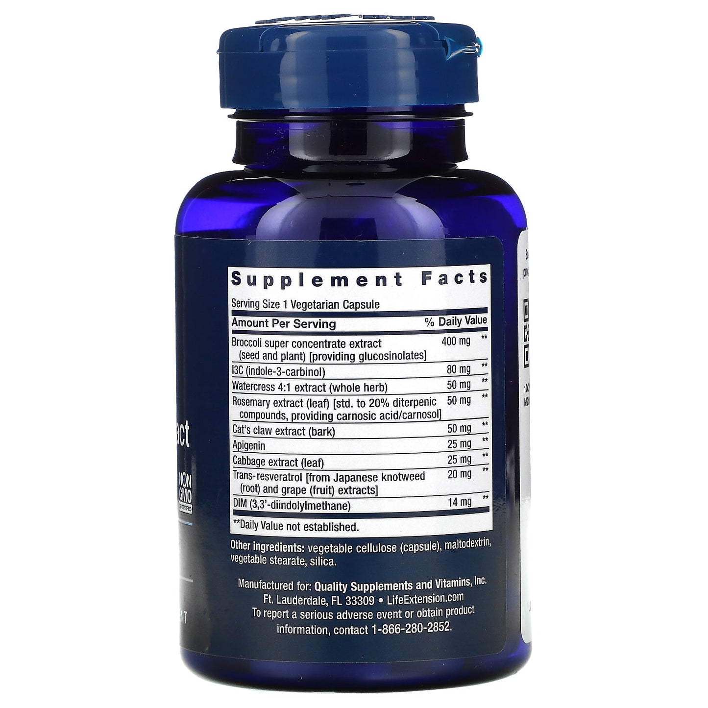 Life Extension, Triple Action Cruciferous Veg, 60 Vegetarian Capsules UPC 737870146964 | HiLife Vitamins