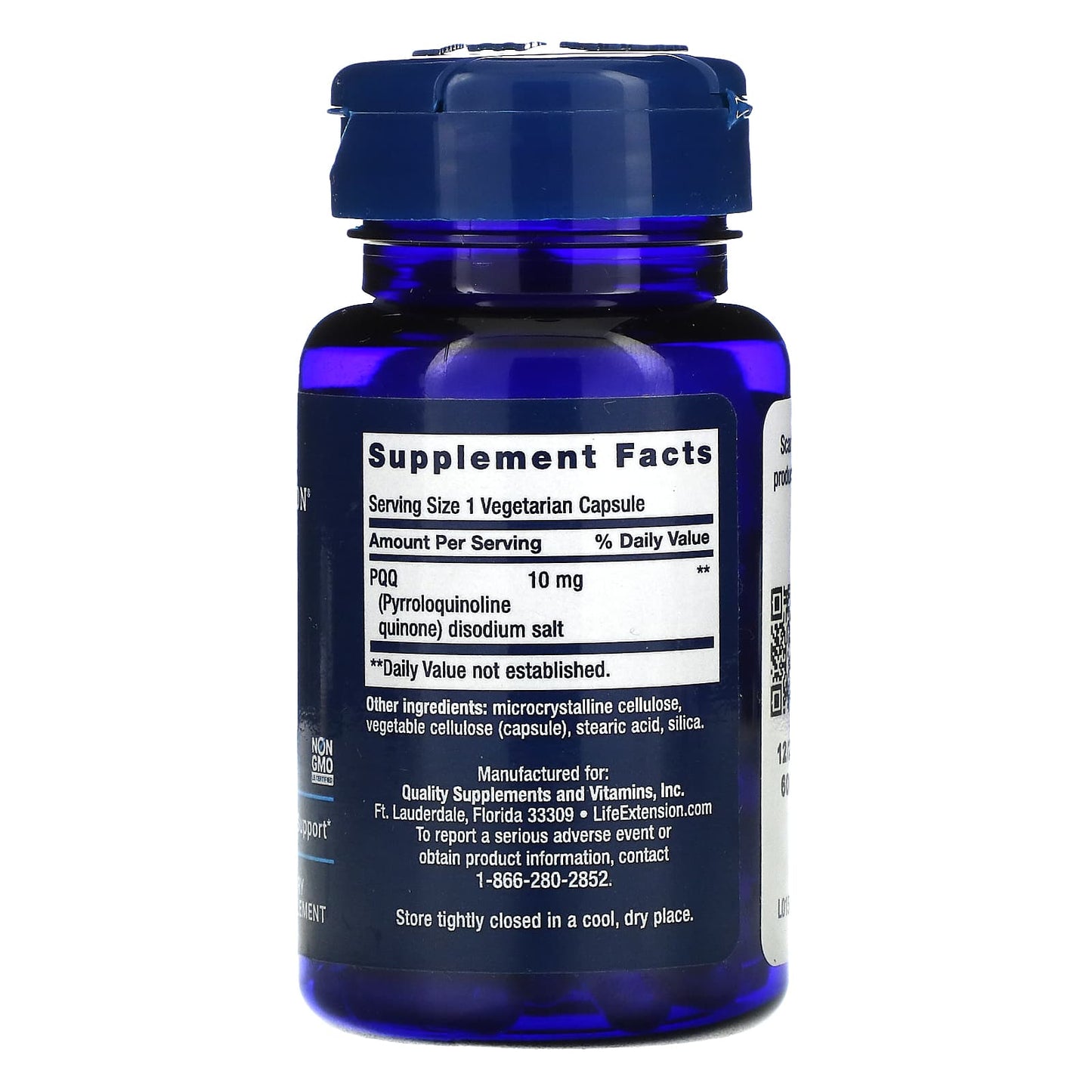 Life Extension, PQQ Caps, 10 mg, 30 Capsules UPC 737870150039 | HiLife Vitamins