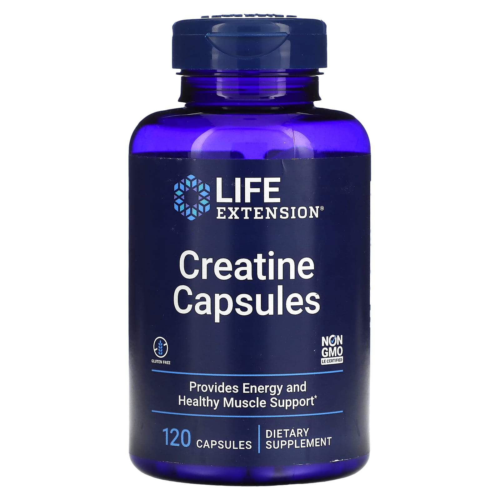 Life Extension, Creatine Capsules, 120 Capsules UPC 737870152910 | HiLife Vitamins
