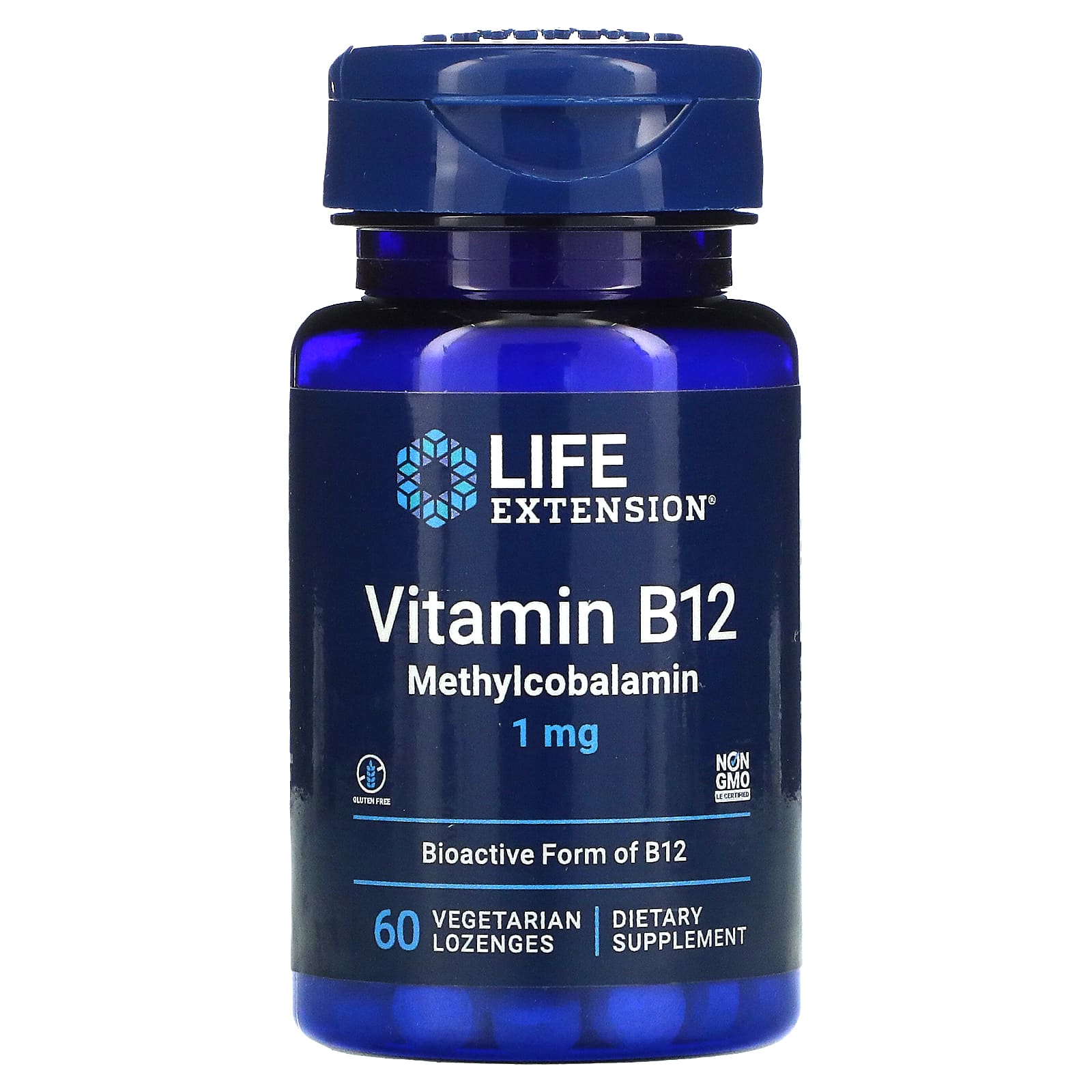 Life Extension, Vitamin B12 Methylcobalamin,, 60 Lozenges UPC 737870153665 | HiLife Vitamins